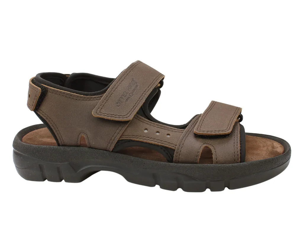 OmaKing Lauri Classic leather sandals Brown Relax Fit Long Wear