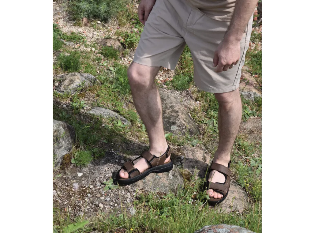 OmaKing Lauri Classic leather sandals Brown Cool Fit