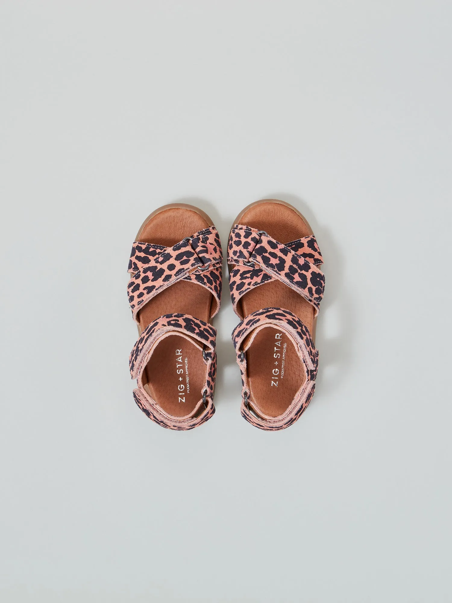 Rae Infant Cross-Strap Sandal Pink Animal Street Style