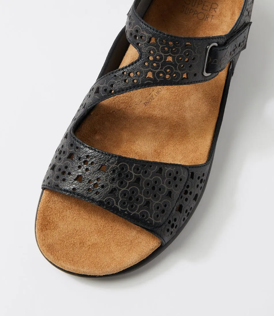 Relaxed Summer Footwear ZIERA BIZZA BLACK