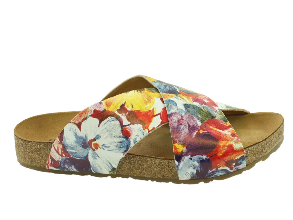 Camp Day Weather Easy Size 38/UK5 only - Haflinger Sandals Mio Bright Flowers