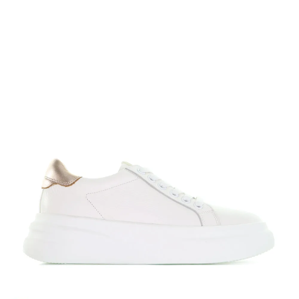 TAMARA LONDON BAILEY WHITE ROSEGOLD combat boots