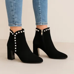 DJANGO & JULIETTE KENDALE BLACK SUEDE PEARL Outdoor Explorer Office Worker