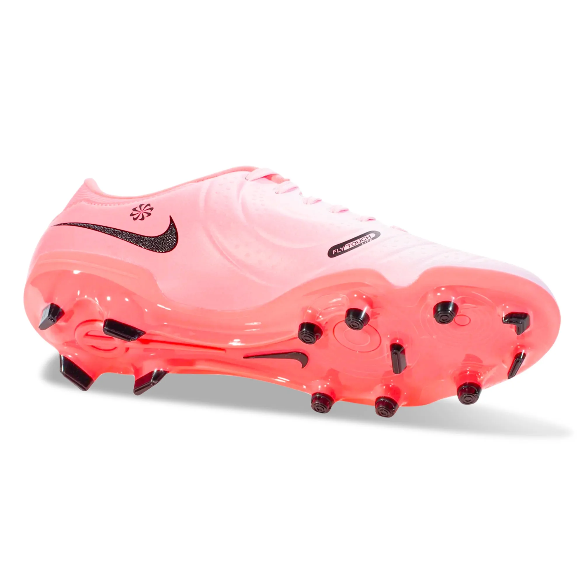 Nike Legend 10 Academy FG/MG Soccer Cleats (Pink Foam/Black) Low Profile Light stability