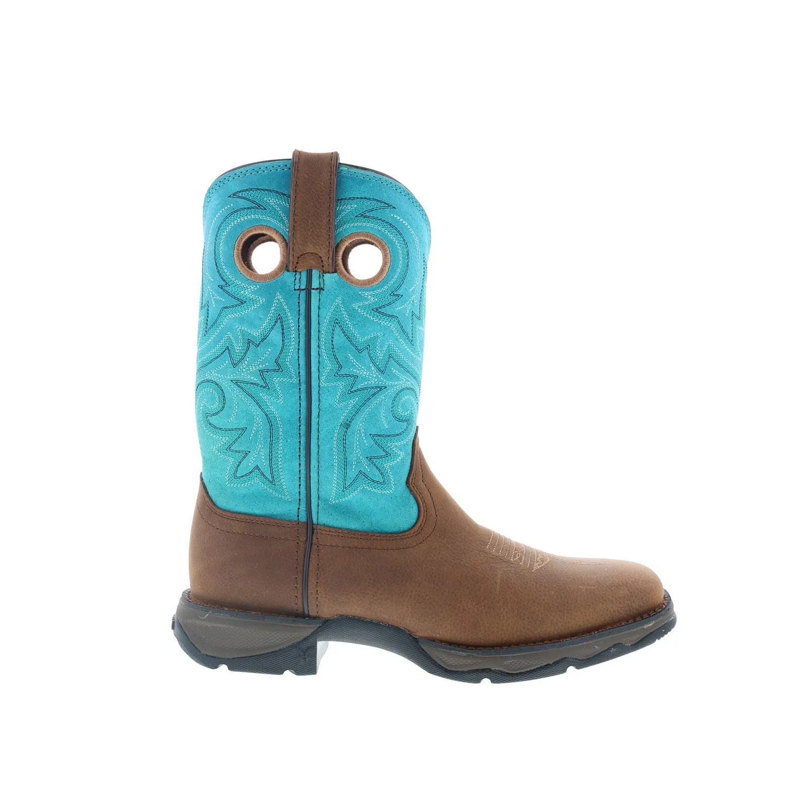 Durango Lady Rebel DWRD016 Womens Brown Leather Slip On Western Boots Year Round