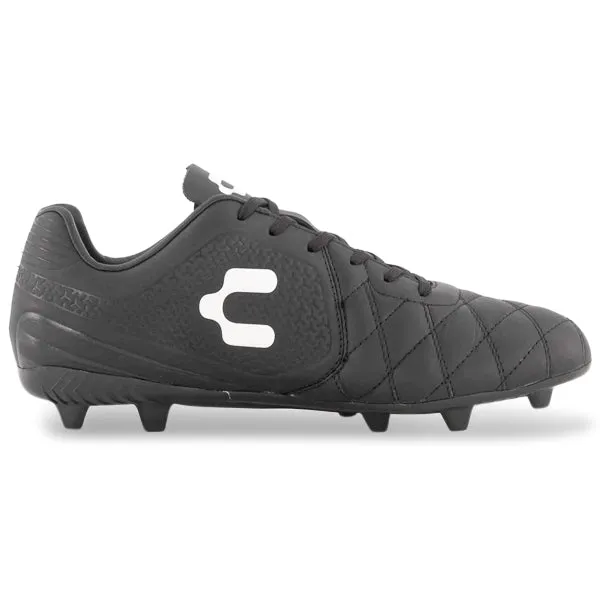 Step Control Sport Outfit Charly Legendario 2.0 LT Firm Ground Soccer Cleats (Black/White)