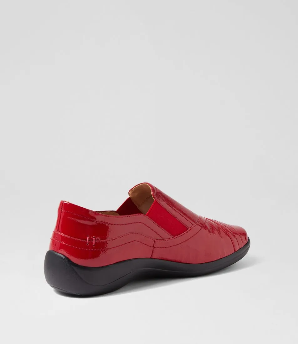 ZIERA JAVA DARK RED PATENT Travel Ready