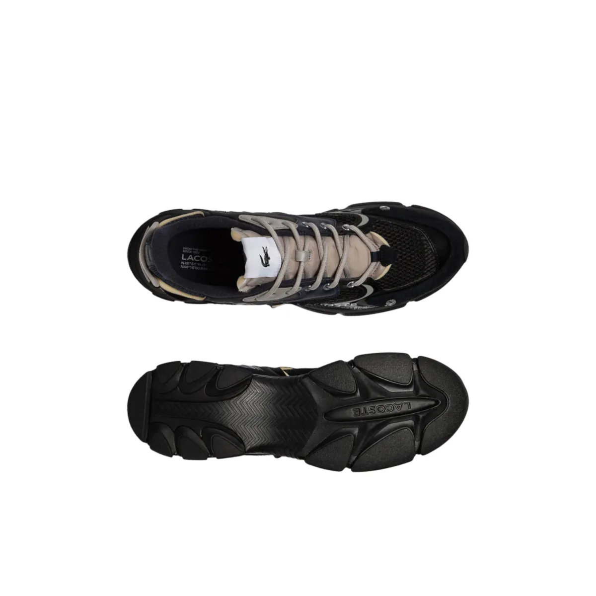 LACOSTE 7-45SMA0001NB0 L003 NEO 123 MN'S (Medium) Navy/Black Synthetic Running Shoes dance exercise shoes