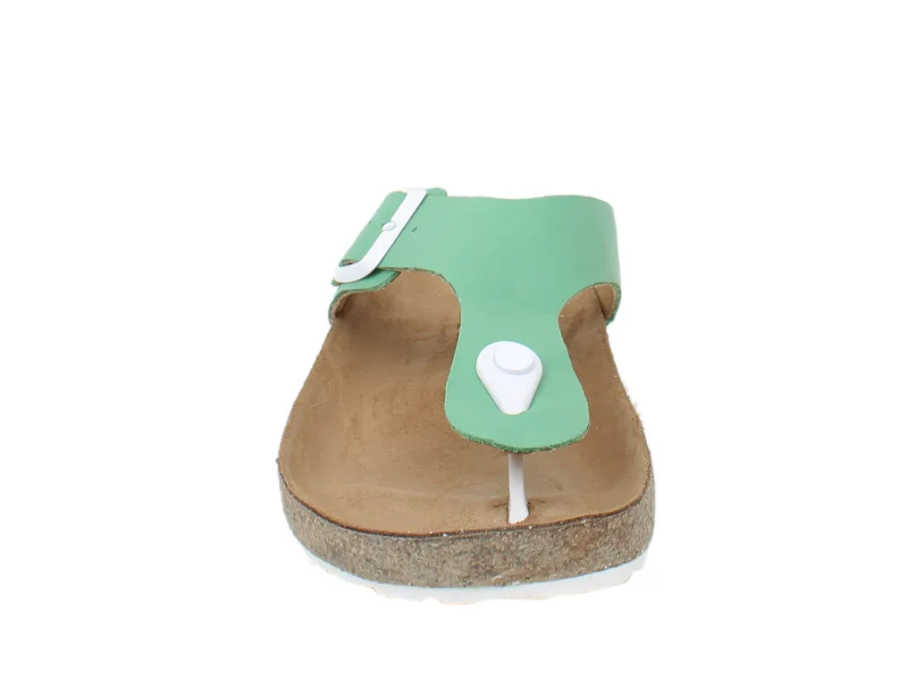 Haflinger Sandals Memphis Green Stone Glow Bronze Pop