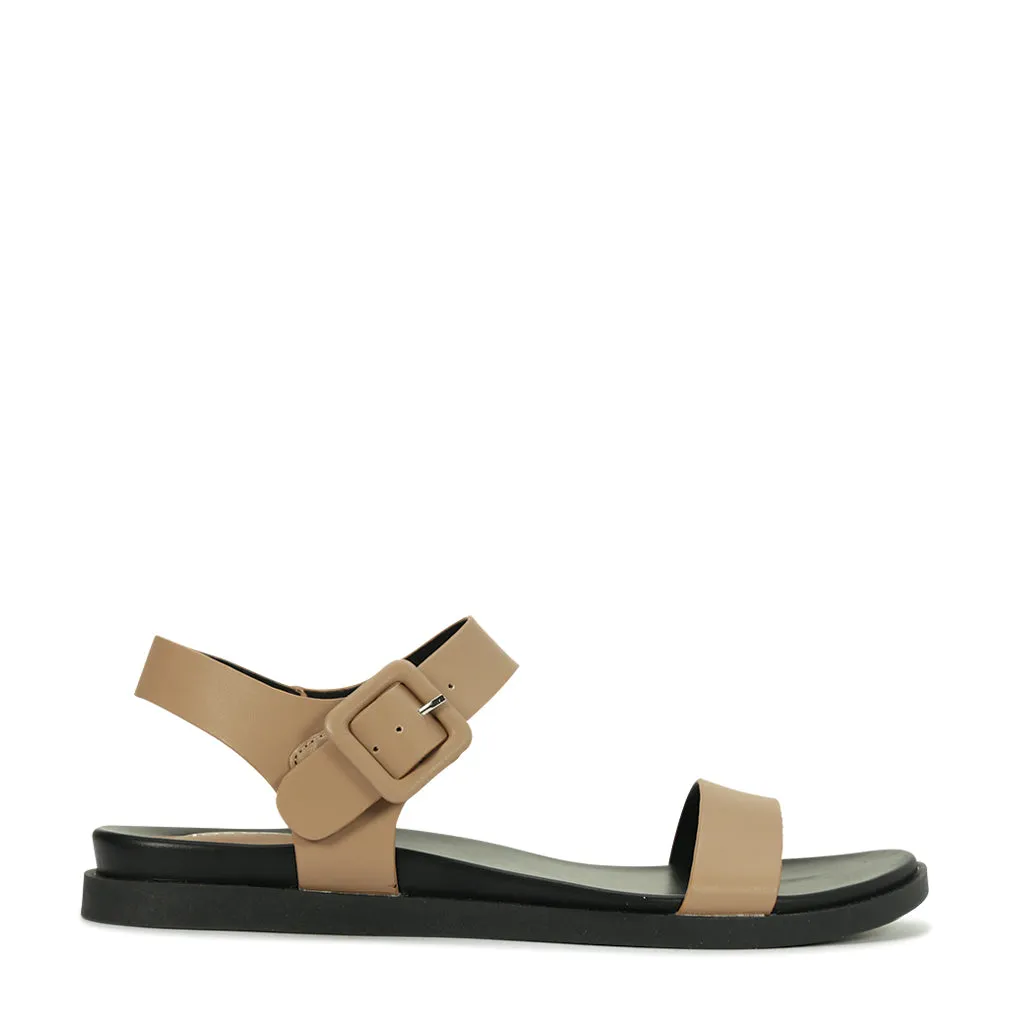 Rona Ankle Strap Sandals Stone Gray
