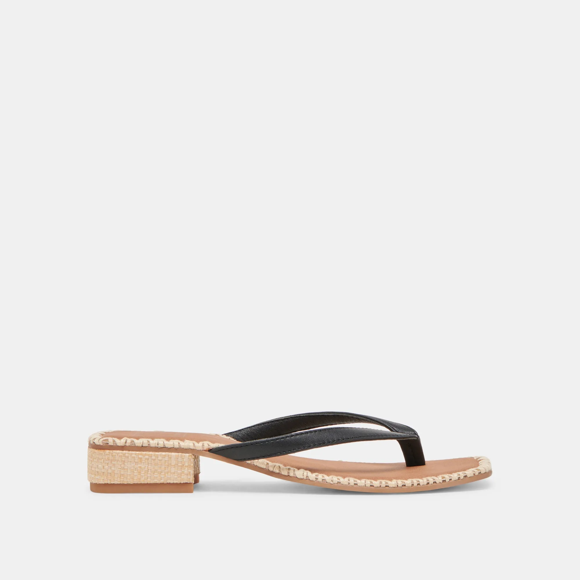 BARTY SANDALS BLACK LEATHER Bay Walk Pure Comfort