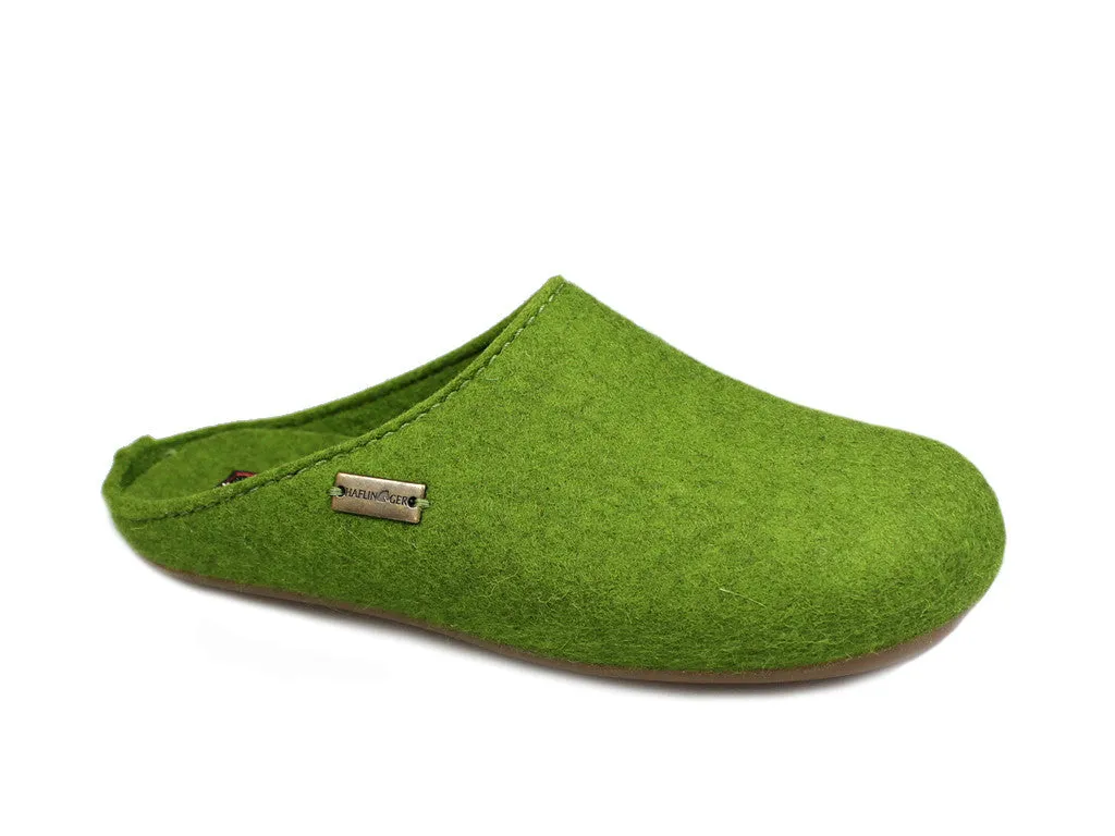 Haflinger Slippers Everest Fundus Green No-Hassle Fit Comfortable for trail running
