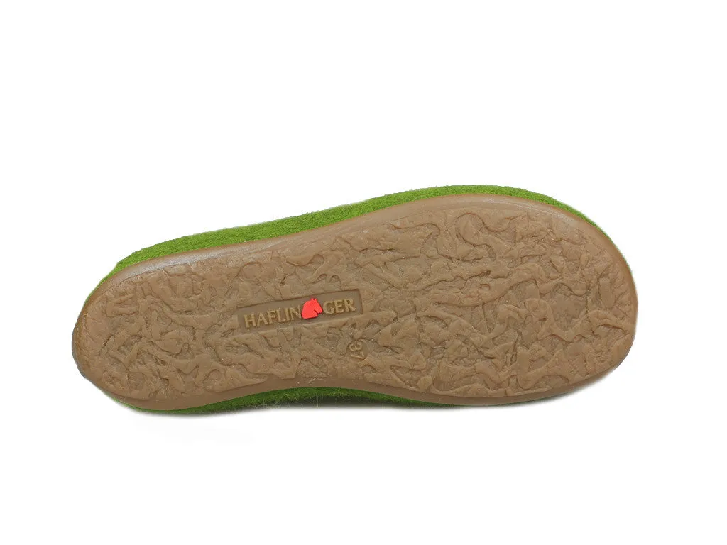 Haflinger Slippers Everest Fundus Green Instant Slip Fit Relaxing Footwear