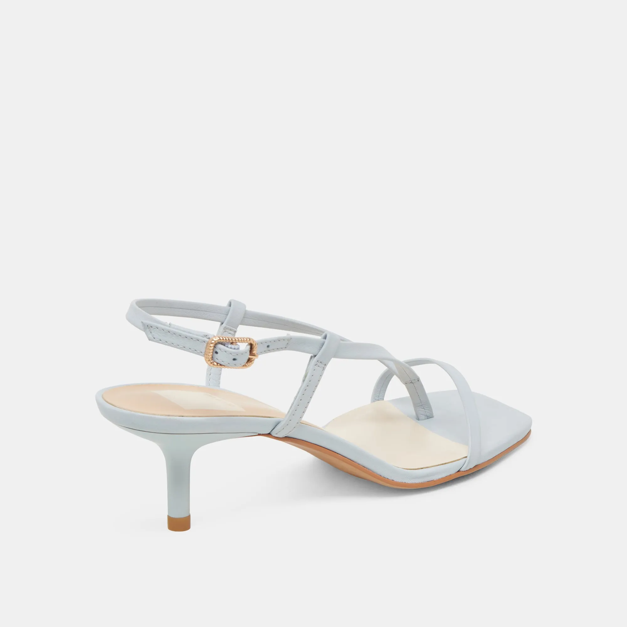 Stable base Stable Fit LAURY HEELS ICE BLUE LEATHER