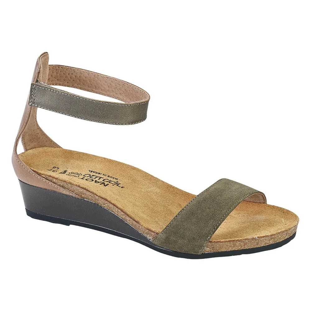 Pixie Sandal (5016) - Oily Olive / Arizona Tan / Pewter Quiet Step