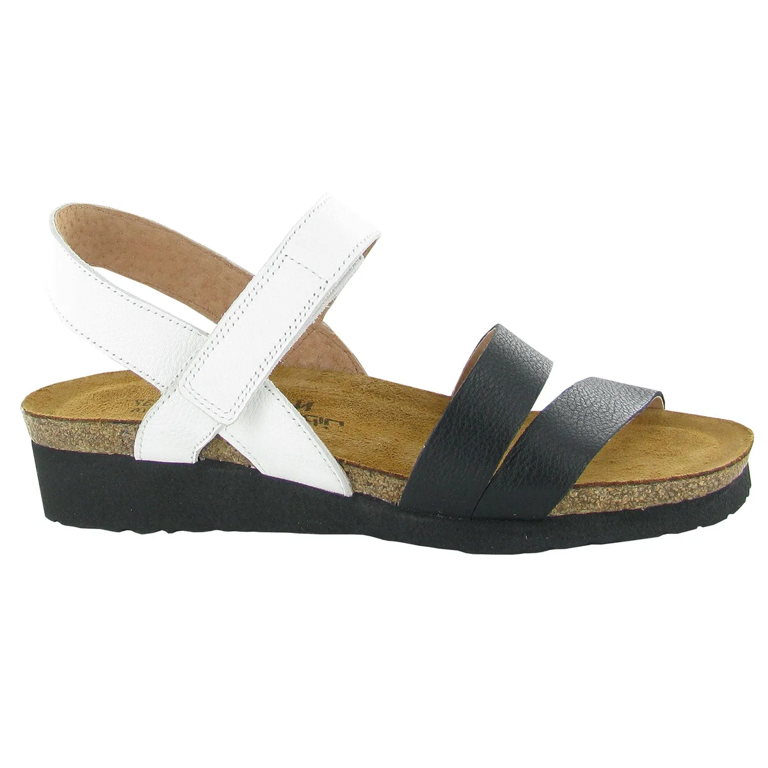 Kayla Sandal White and Black (7806-WFX) Craftsmanship