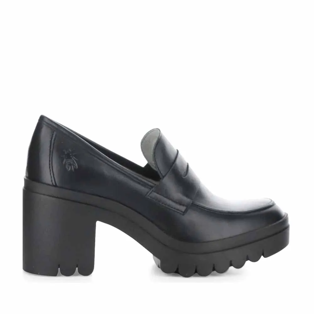 FLY LONDON TOKY BLACK Fashionable Pumps Comfortable Footbed