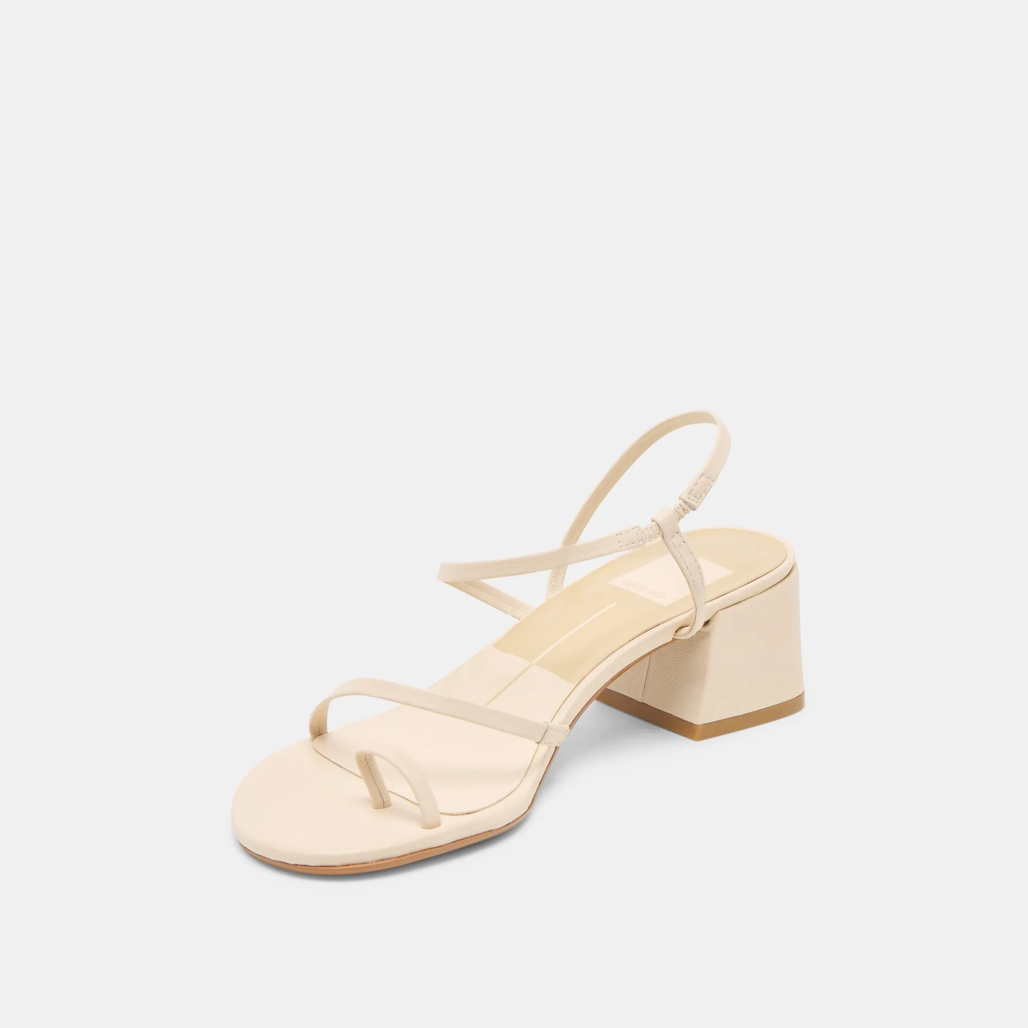 TRINI HEELS CREME LEATHER Outdoor