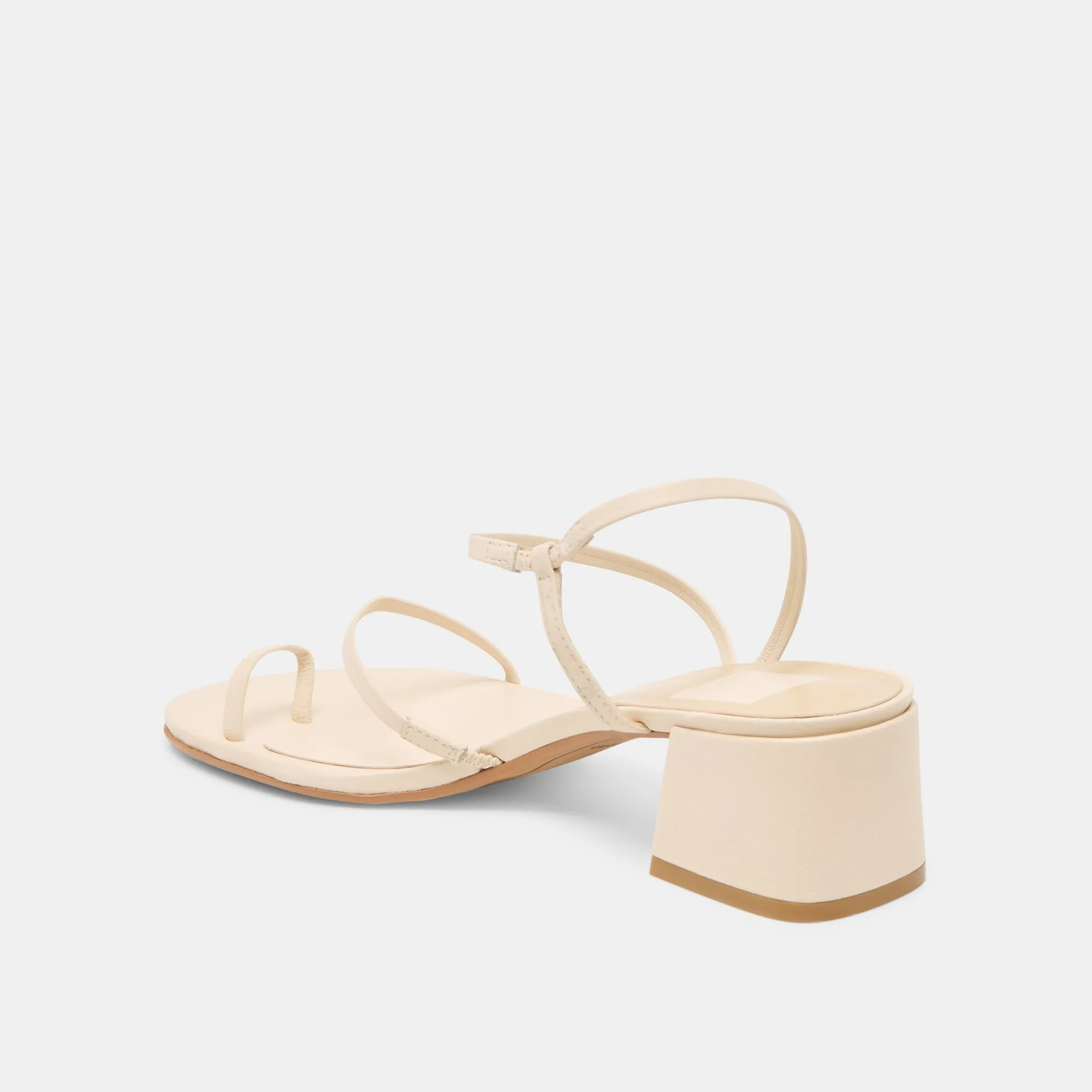 Street Look TRINI HEELS CREME LEATHER