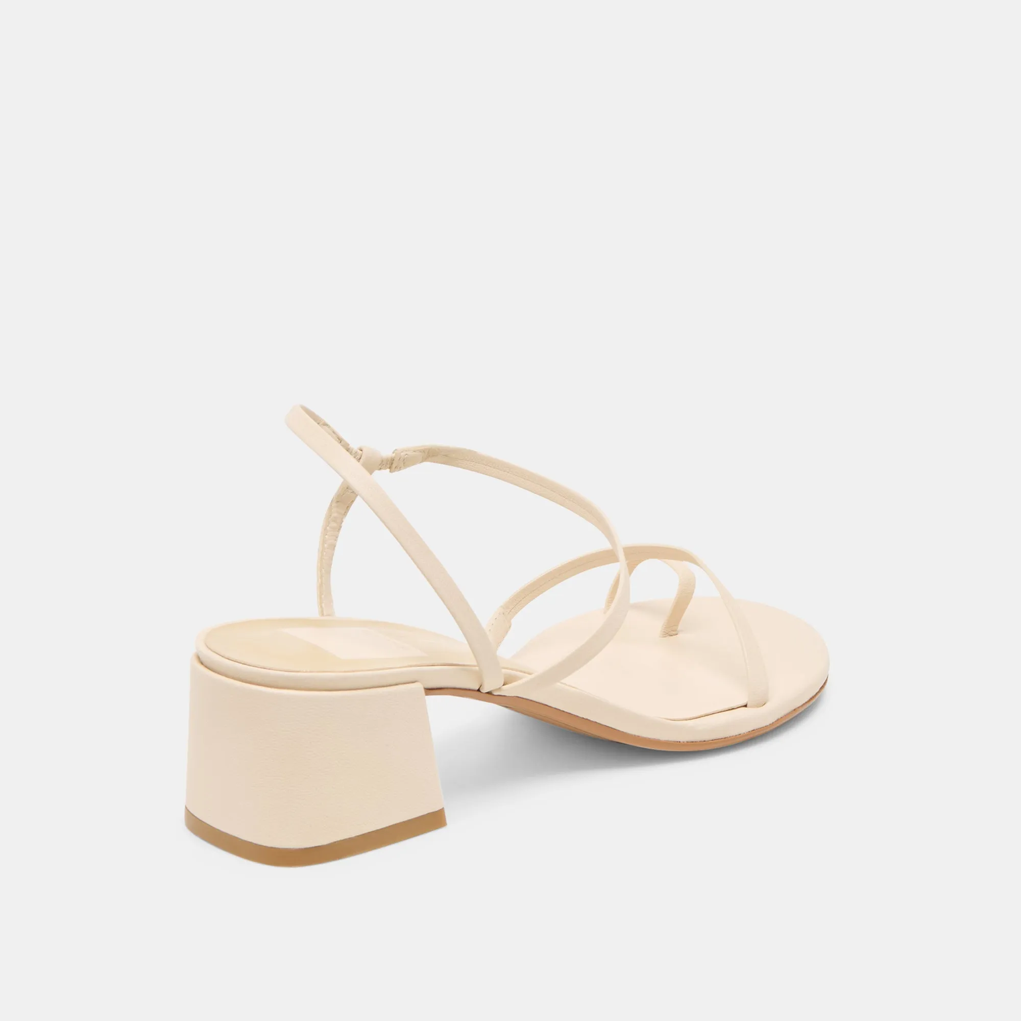 TRINI HEELS CREME LEATHER Wedding Heels for Bridesmaids Bejeweled Heels