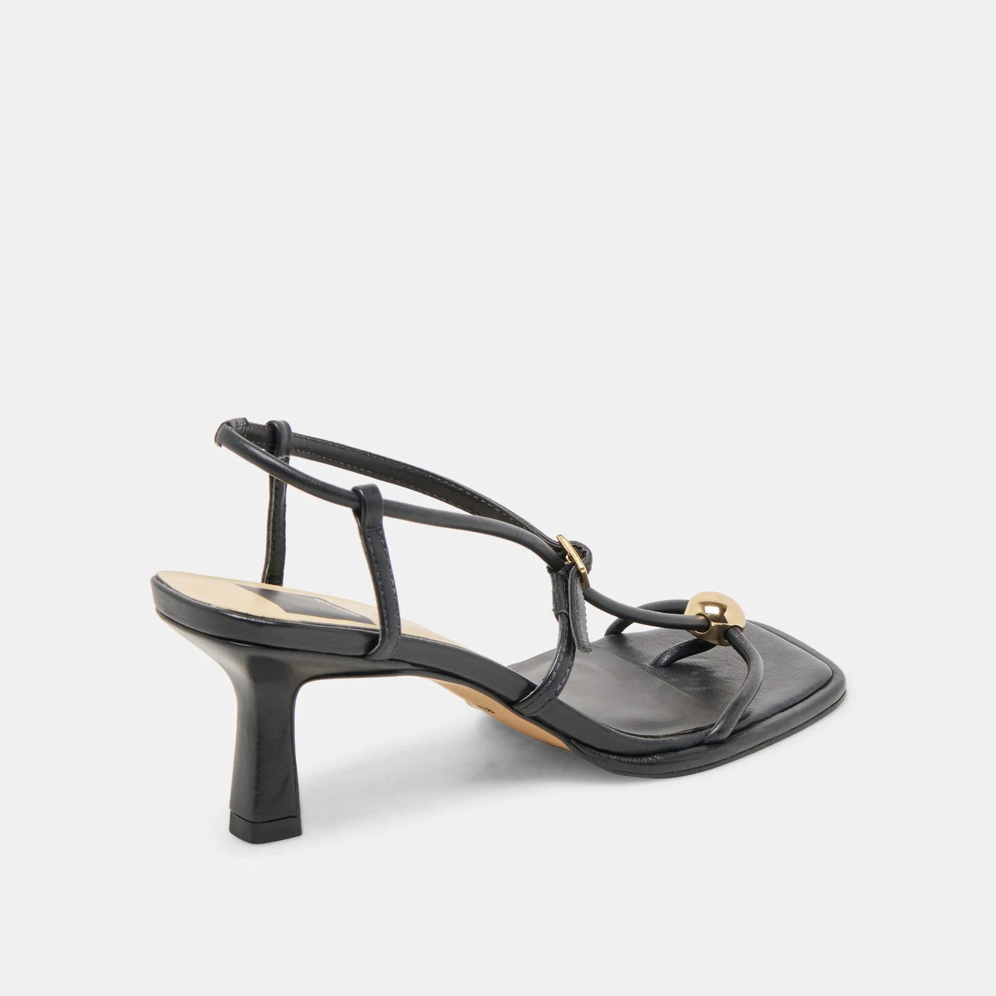 Training Cute Party Heels MYLEE HEELS BLACK LEATHER