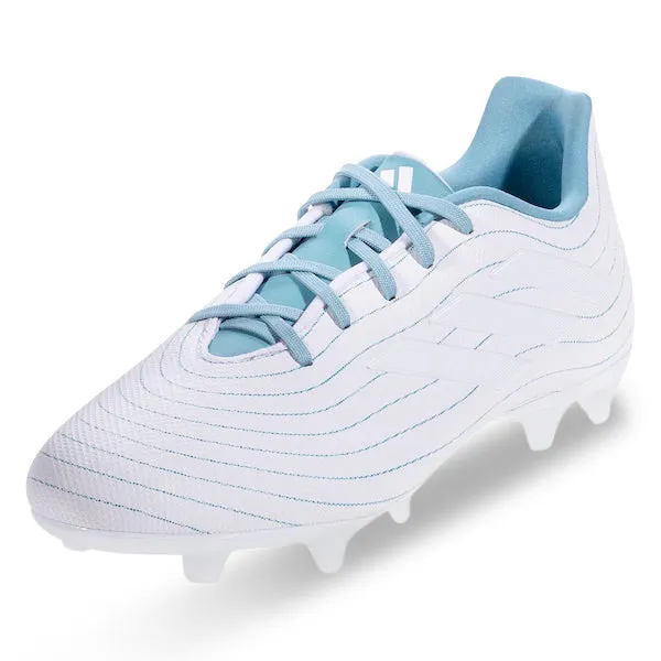 Forward Propel Adidas Copa Pure.3 Firm Ground Soccer Cleats (White/Grey Two/Preloved Blue)