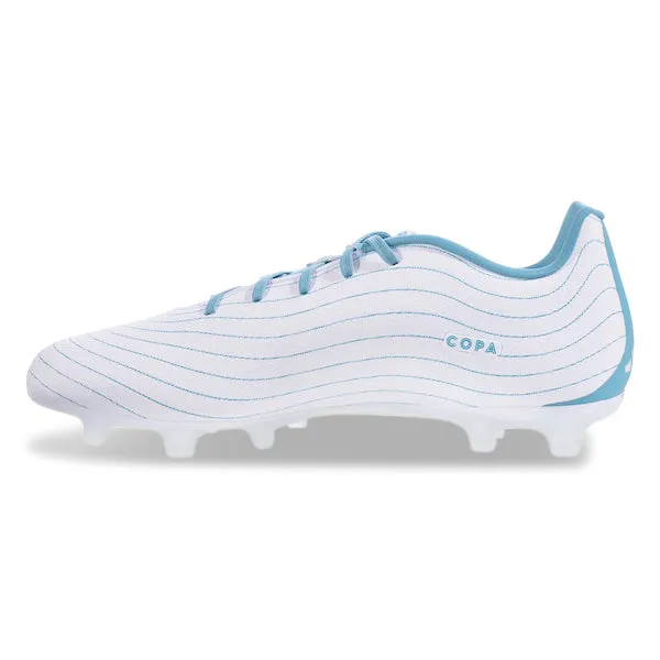 Flex grooves Adidas Copa Pure.3 Firm Ground Soccer Cleats (White/Grey Two/Preloved Blue)