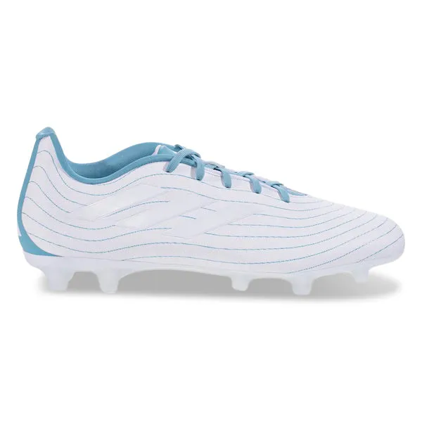 Adidas Copa Pure.3 Firm Ground Soccer Cleats (White/Grey Two/Preloved Blue) Ball Mastery