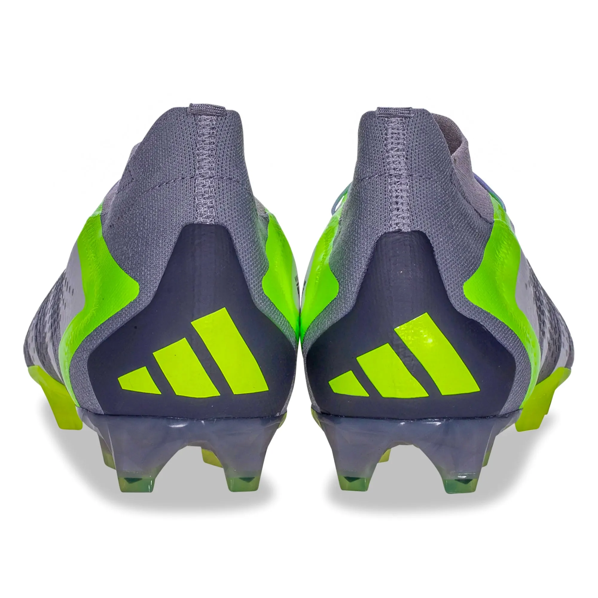 Side Support adidas Predator Accuracy.1 Firm Ground Soccer Cleats (White/Core Black/Lucid Lemon)