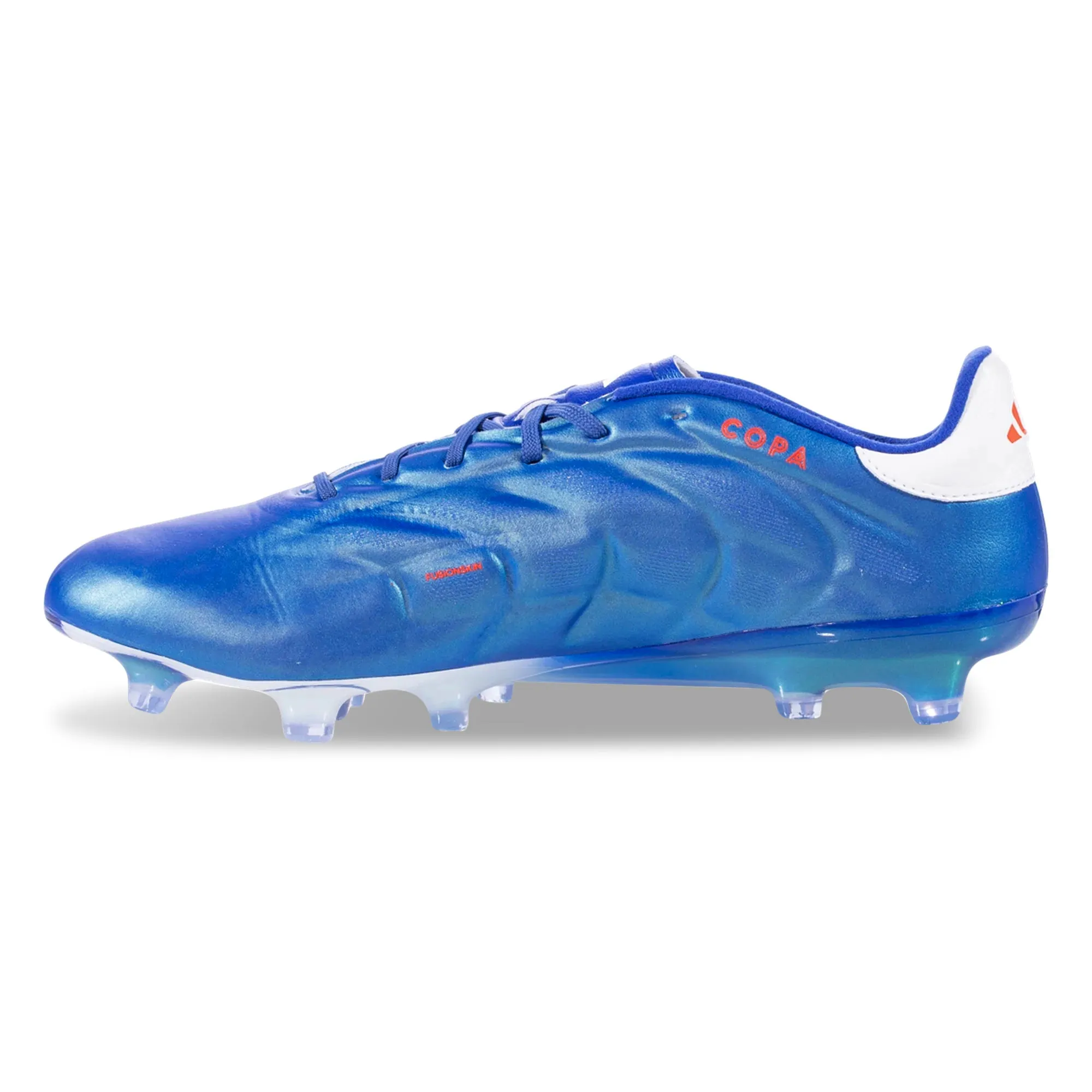 adidas Copa Pure II.1 Firm Ground Soccer Cleats (Lucid Blue/White) Upper Mesh Foot Race