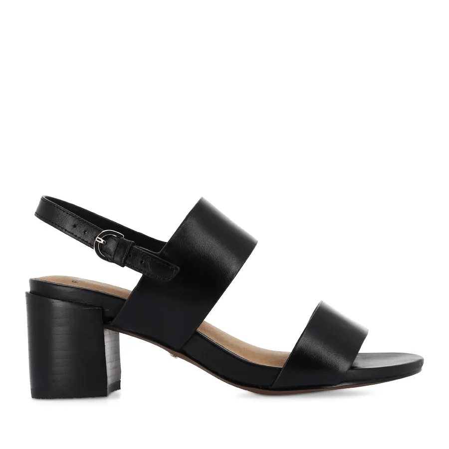 CAMDEN - BLACK LEATHER Stiff