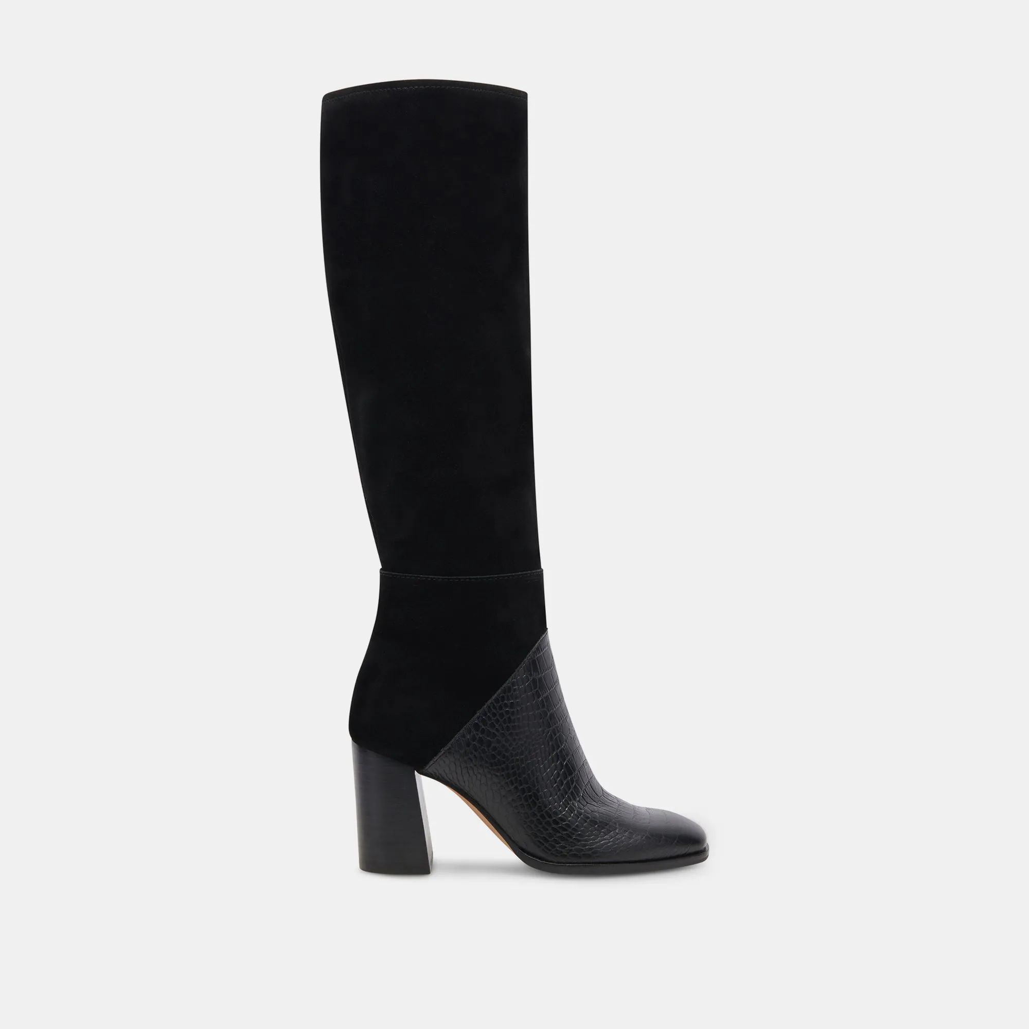 Heavy Duty Support FYNN BOOTS BLACK MULTI EMBOSSED LEATHER