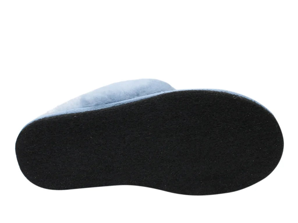 Comfort Slope Haflinger Sheepskin Slippers North Star Blue
