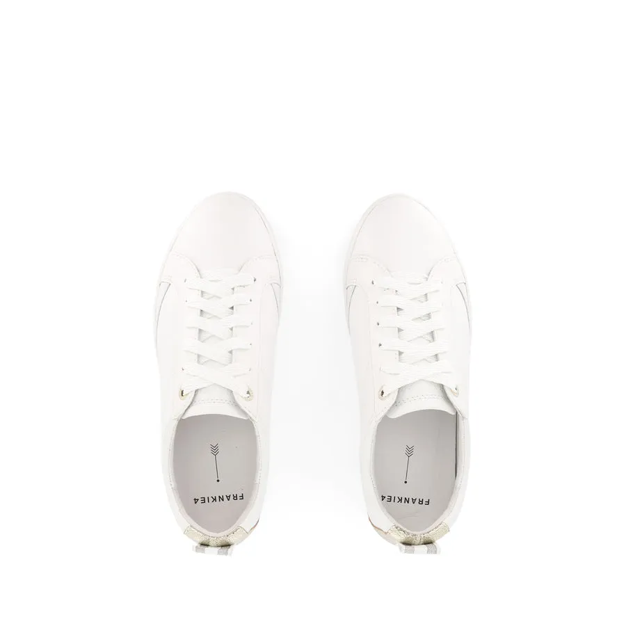High-quality ASHER - WHITE/GOLD LEATHER