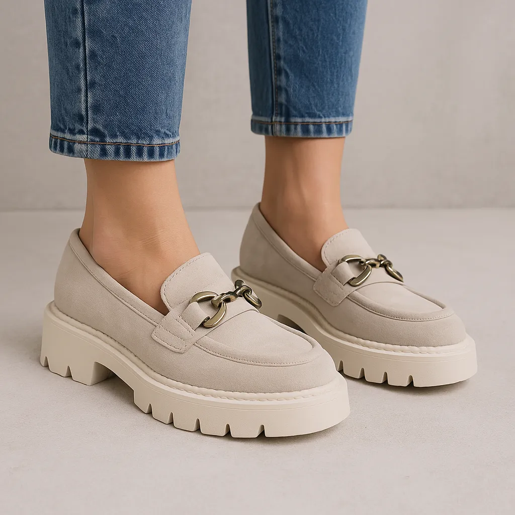 TAMARA LONDON PARGO BEIGE SUEDE Chill Step Shoes