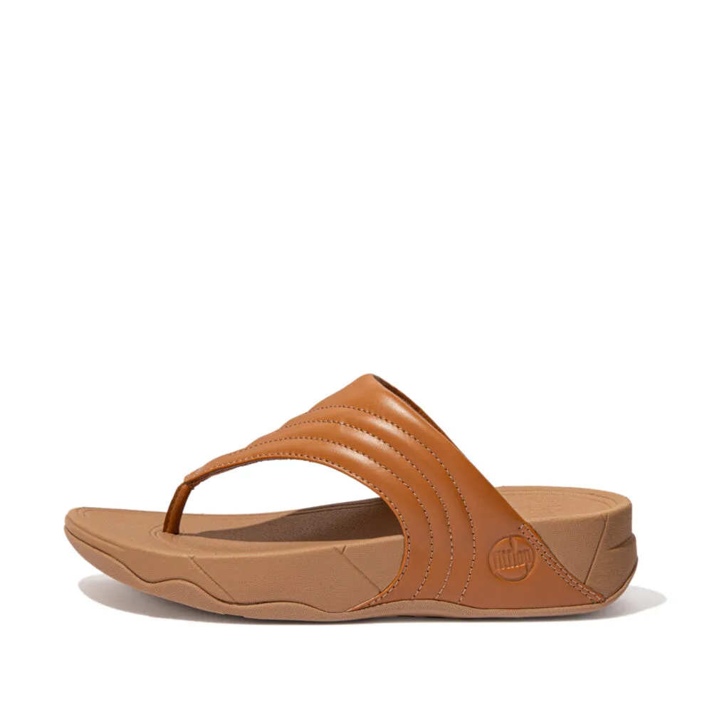 FitFlop WALKSTAR Leather Toe-Post Sandals Party Glow