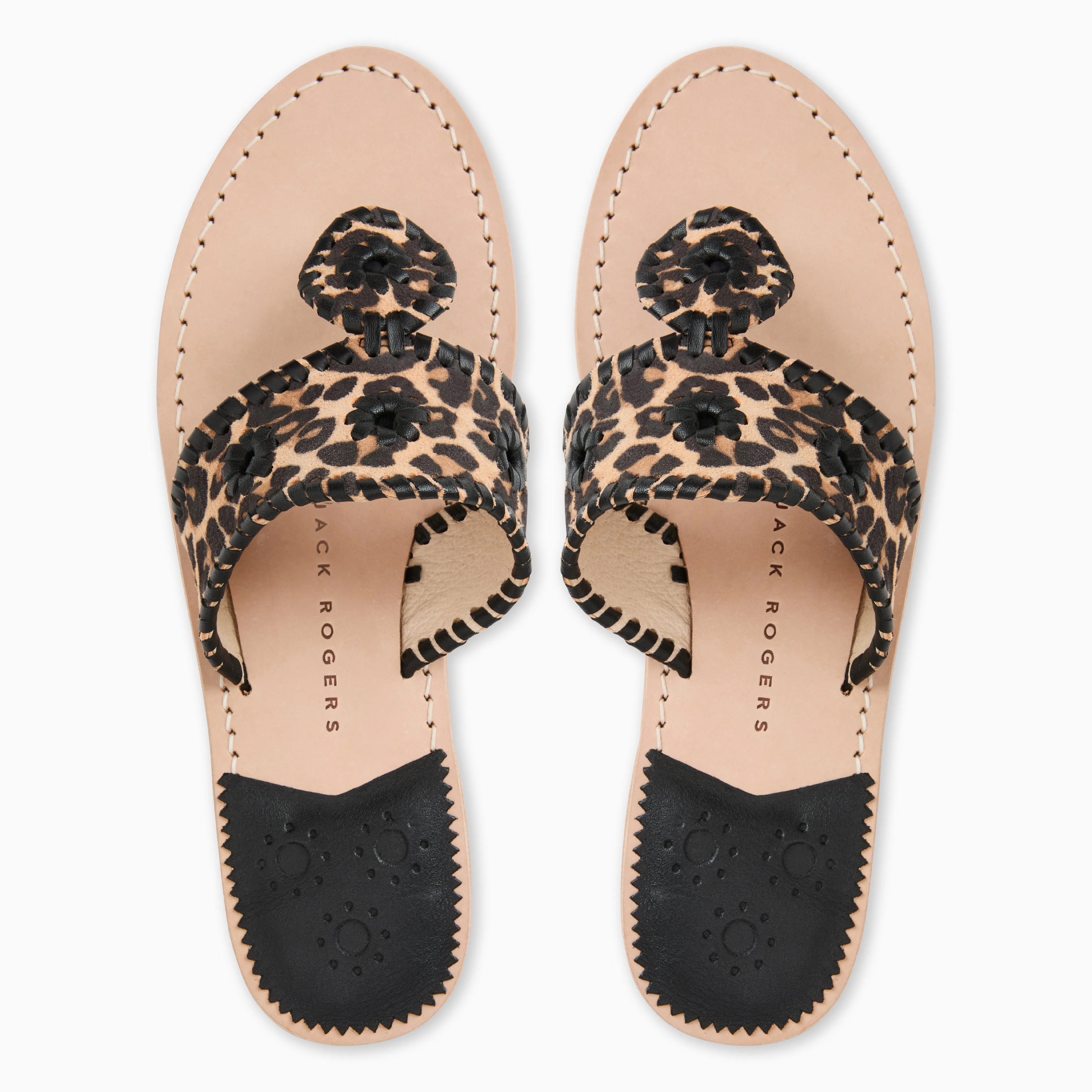 Couple Pair Comfort Platform Jacks Leather Flat Sandal