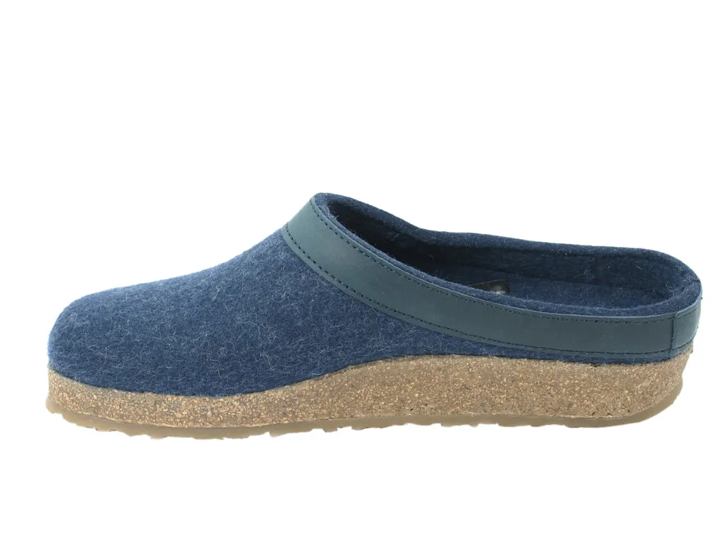 Water Edge Adjustable Haflinger Clogs Grizzly Torben Jeans Blue