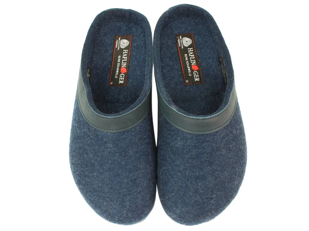 Haflinger Clogs Grizzly Torben Jeans Blue Viral Pop