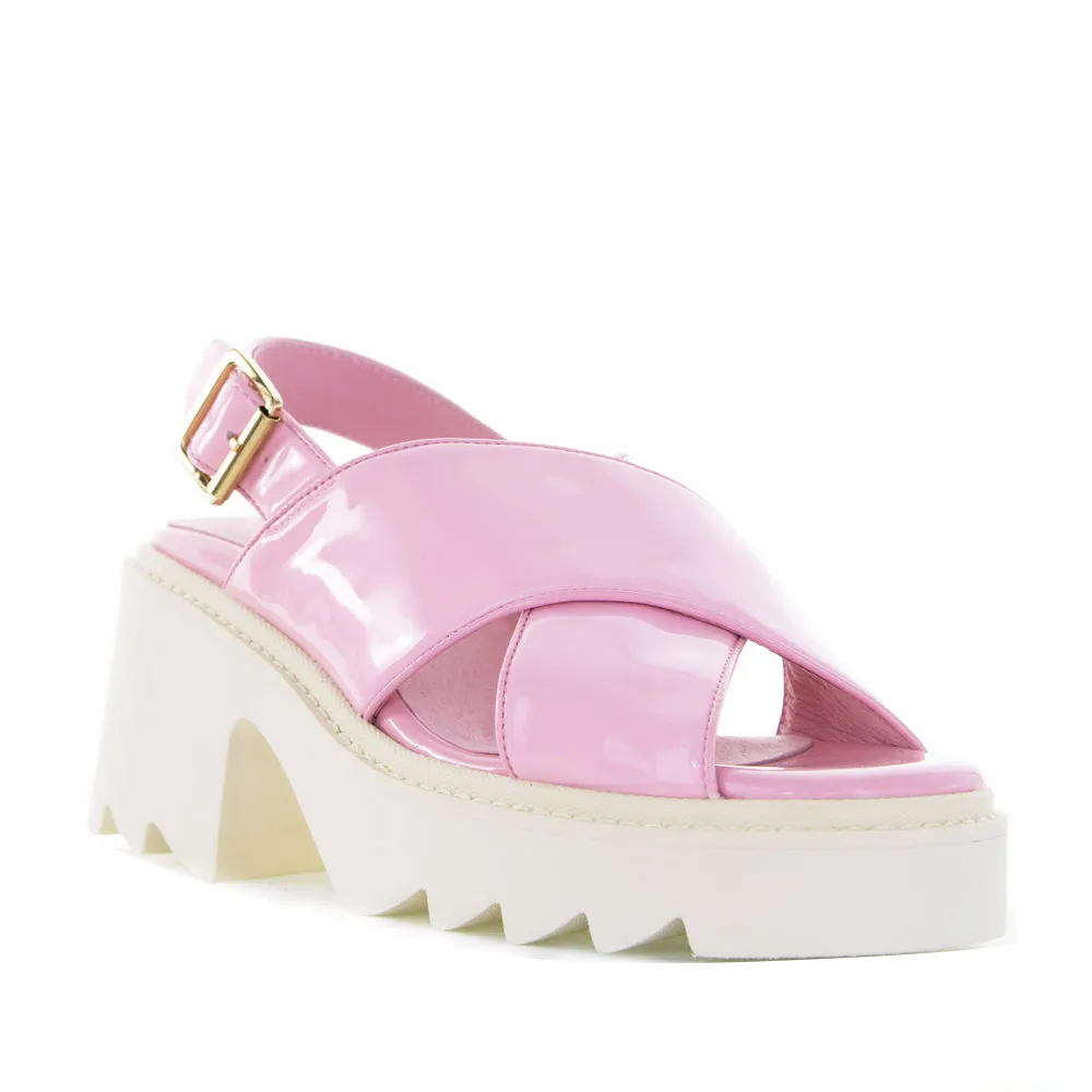 Retro Platform Heels LE SANSA FRANCE PINK