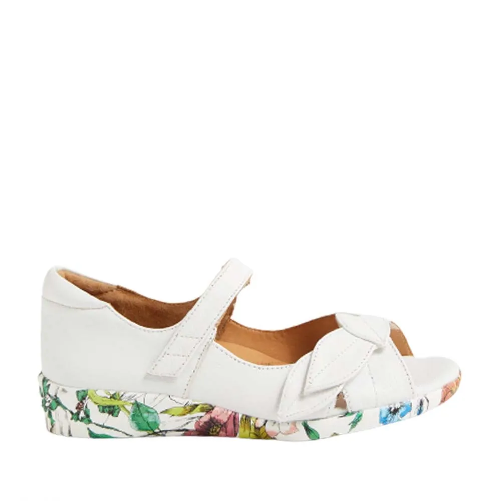 Road grip Rubber Outsole ZIERA DISCO WHITE BRIGHT FLORAL