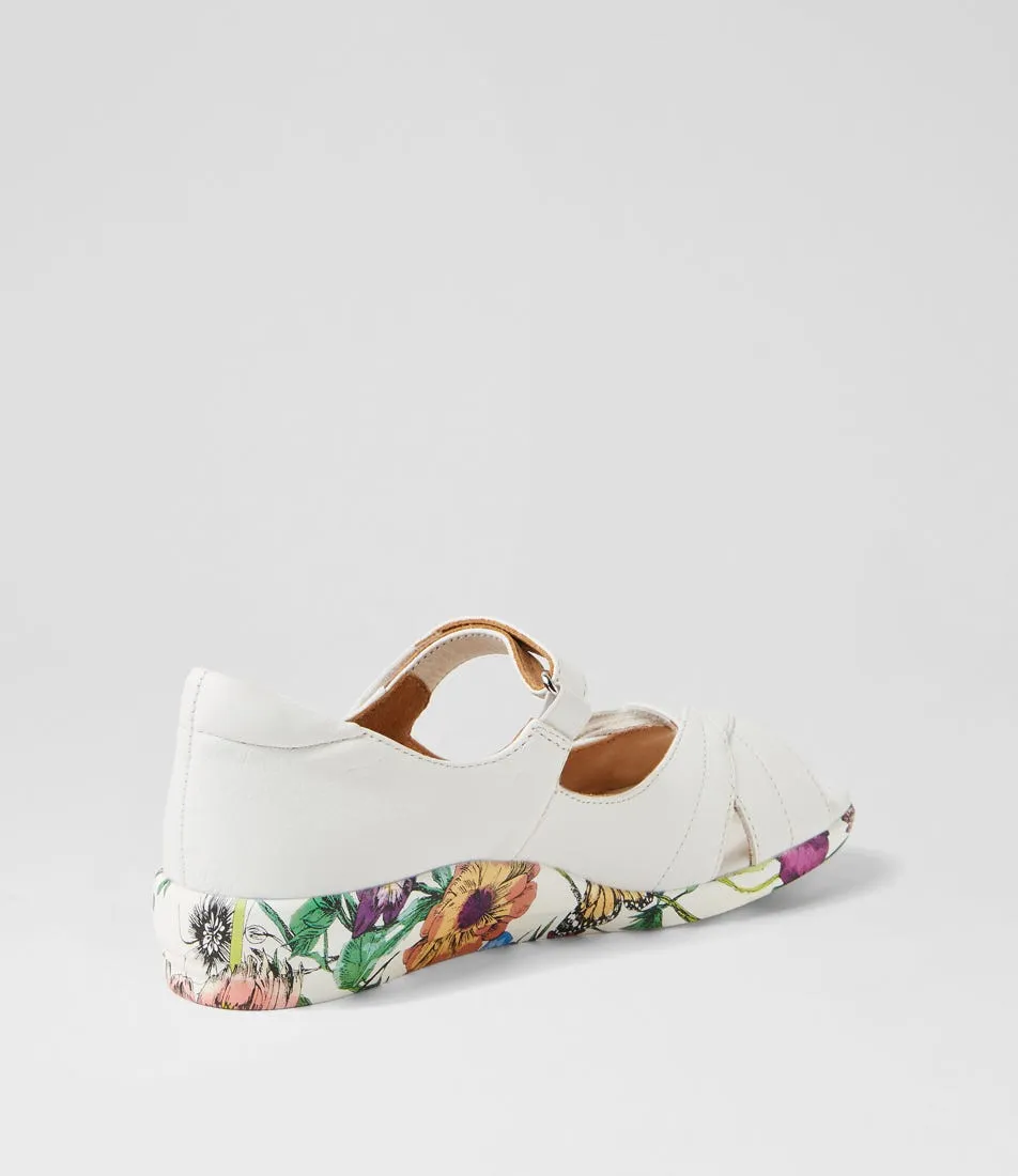 ZIERA DISCO WHITE BRIGHT FLORAL Gel Soft group walk