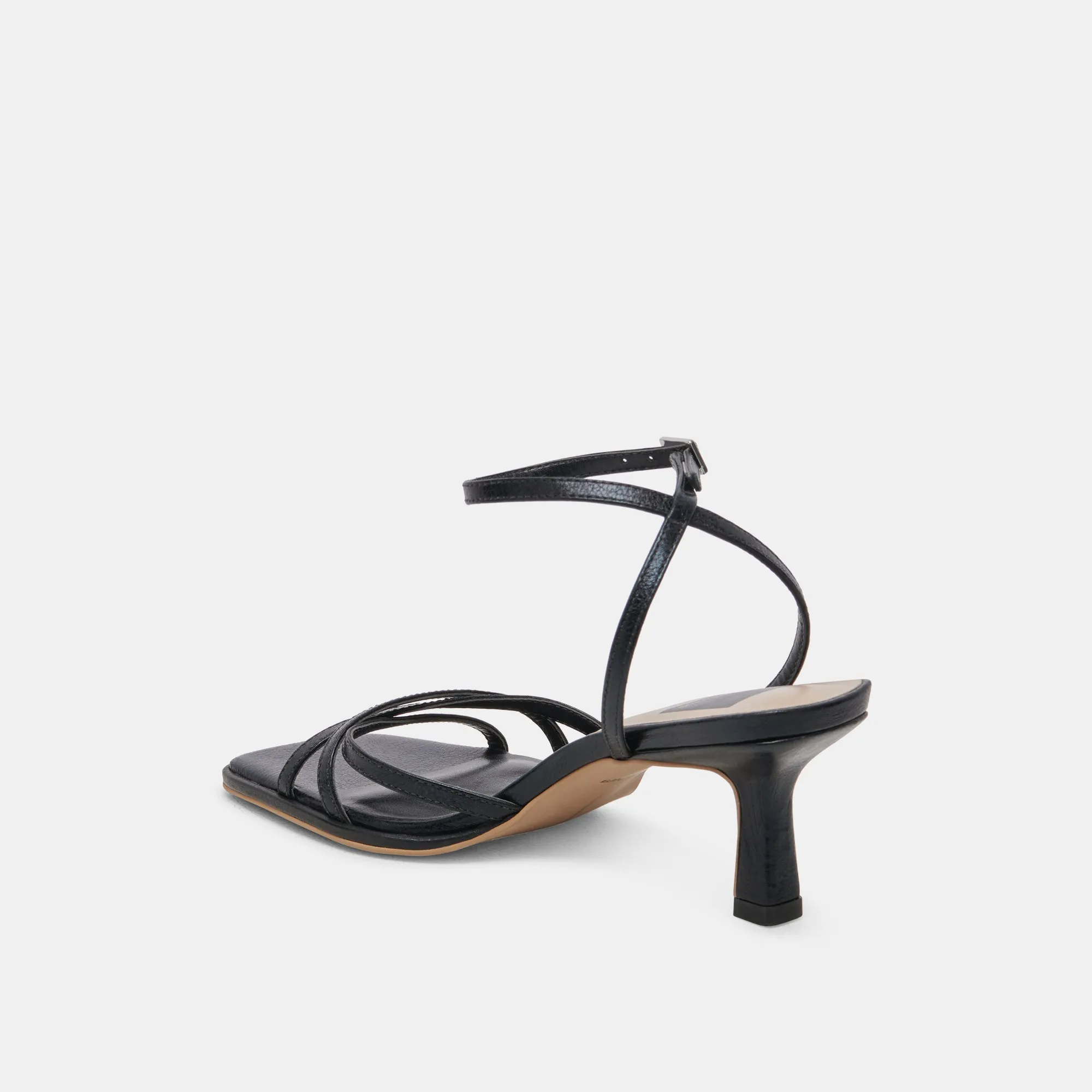 MANJI HEELS MIDNIGHT PATENT LEATHER Soft Material Foot Protection