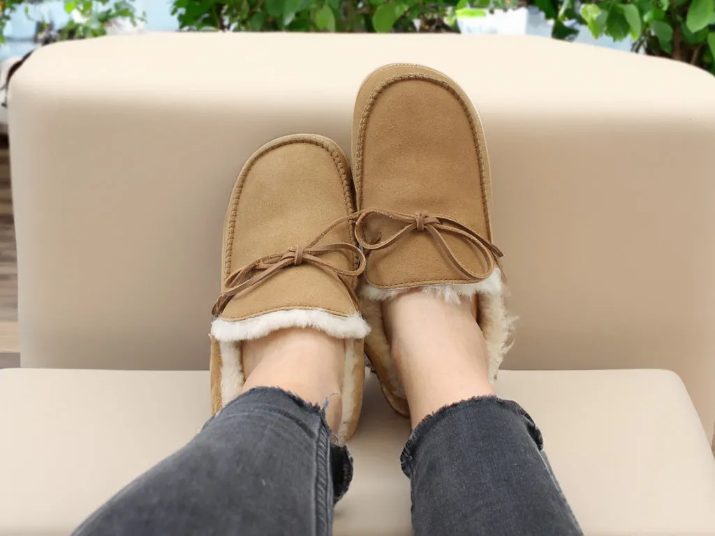 Ring Walk Haflinger Sheepskin Slippers Yumah Chestnut