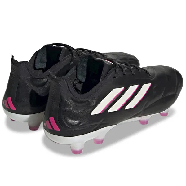 Power Zone adidas Copa Pure.1 Firm Ground Soccer Cleats (Black/Zero Metallic/Shock Pink)