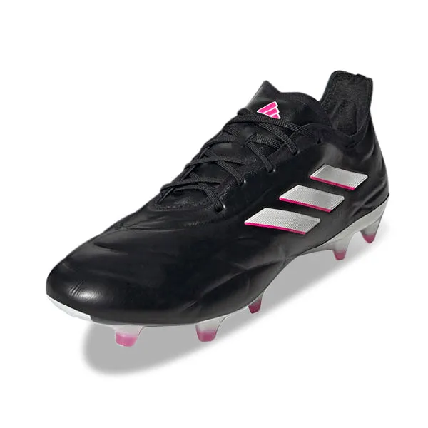 Speed Grip Backyard Games adidas Copa Pure.1 Firm Ground Soccer Cleats (Black/Zero Metallic/Shock Pink)