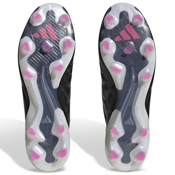 adidas Copa Pure.1 Firm Ground Soccer Cleats (Black/Zero Metallic/Shock Pink) Midfielder Role