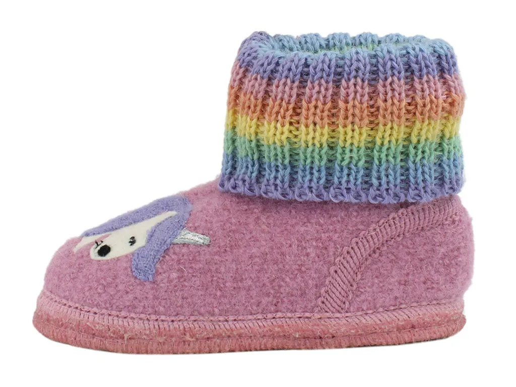 Haflinger Children's slippers Fairy Tale Pink synthetic leather