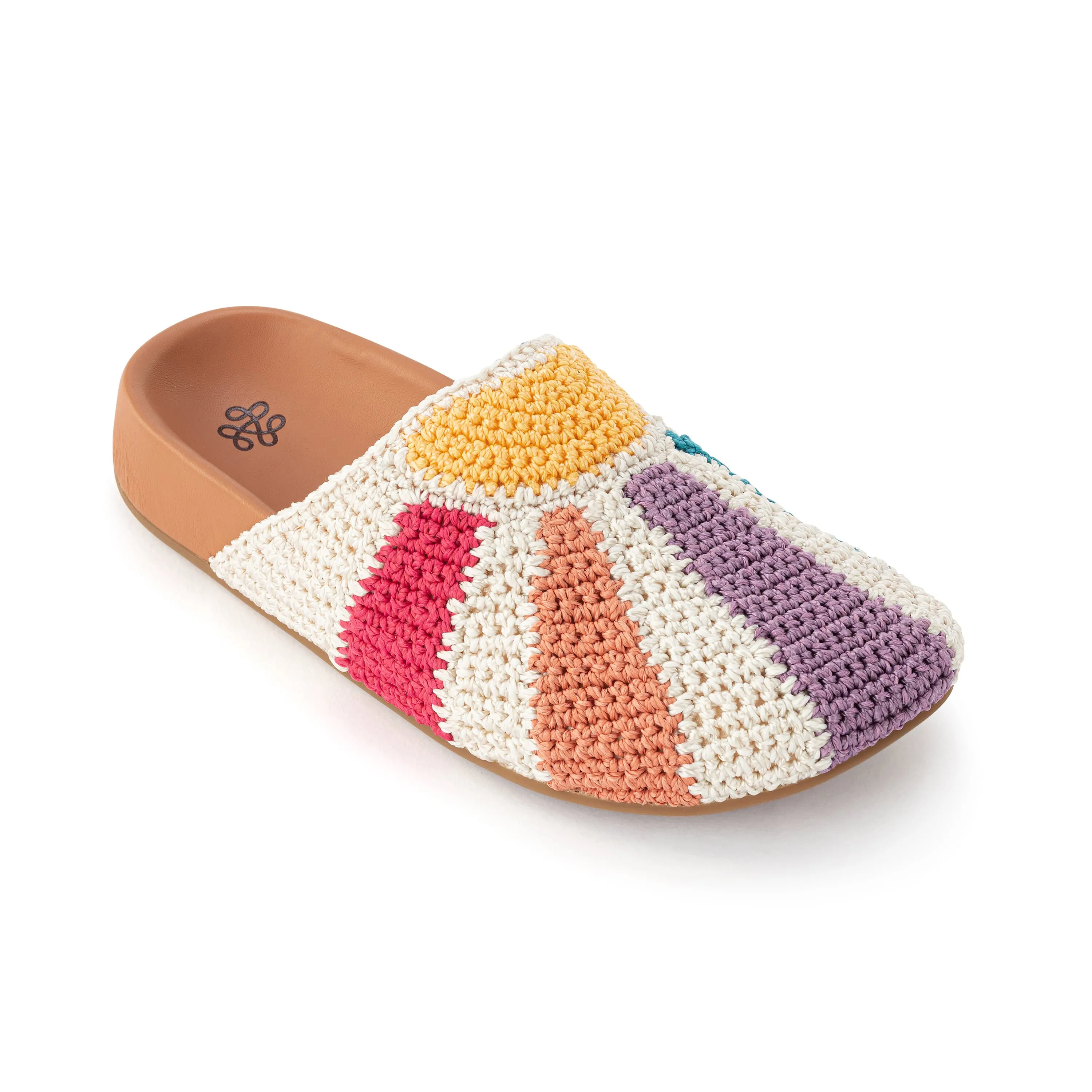 Stud Cool Active Day Bolinas Clog - Kids - Hand Crochet - Multi Sunbeam