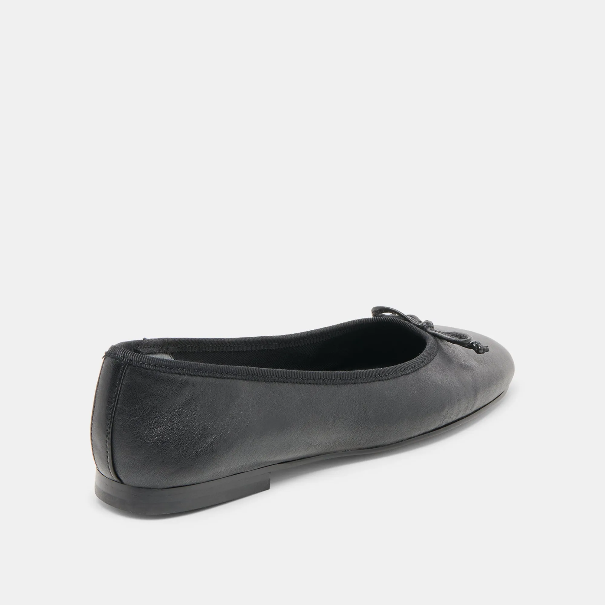 Car trip Business Casual Shoes RITLA BALLET FLATS BLACK LEATHER